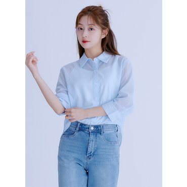 로엠 (50%세일)베이직 7부 셔츠RMYWE37R01