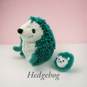 Hedgehog Mom & Baby Green