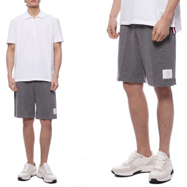 톰브라운 24SS 남성 백 스트랩 울 반바지 (MJQ189A J0020 035 24S)