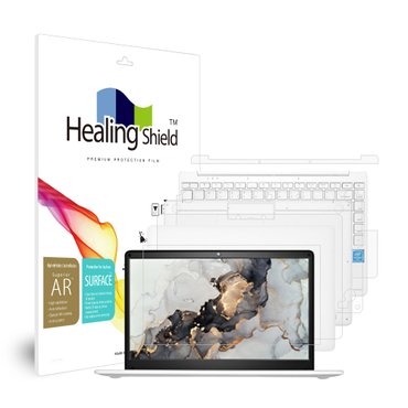 Healing Shield 베이직스 베이직북 14 2세대 BB1420FWB 고화질 액정보호필름1매 외부3종 세트