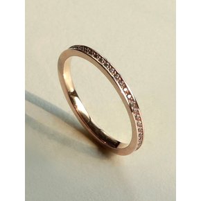 14K Gold Pave Ring _ 2 SIZE