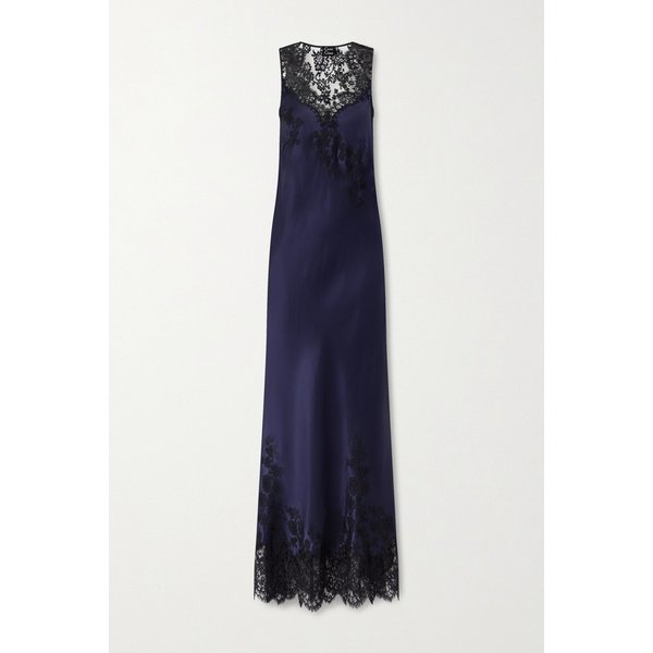 카린 길슨 레이스 트림 실크 새틴 나이트드레스 46376663163014607