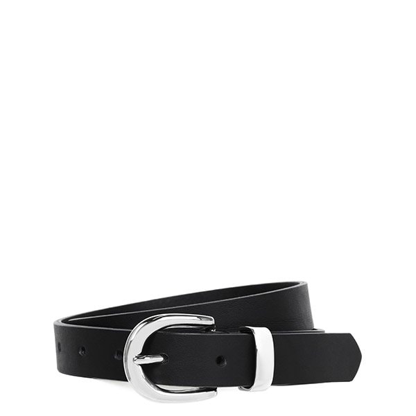 [부산점] 25FW 블랙 2.5 심플 레더 벨트 8021 BLACK