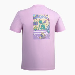 티셔츠 남녀공용 배드민턴상의 라이트핑크 V233RT-5342U