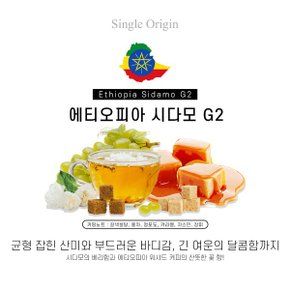 에티오피아 시다모 G2 500g 향좋은커피 산미원두