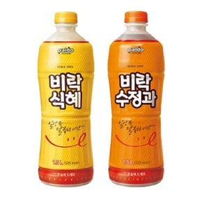 [한번에먹자] 팔도 비락식혜 1.5L 2페트 + 팔도 비락수정과 1.5 2페트 / 총 4페트