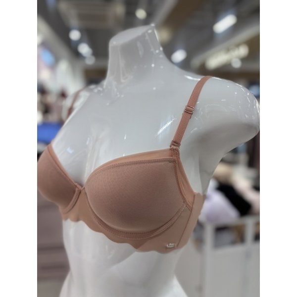 [여주점] 와코루 부유방커버 슬림 심플 몰드 물결 누디 브라[WBR2061A_D] SM