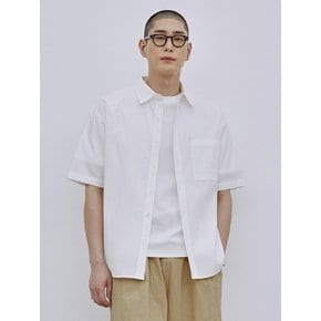 남성 시어서커 쿨링 반팔셔츠 (WHITE) (HA5SS1A-31)