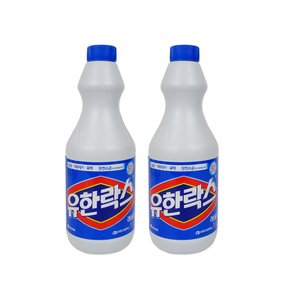 유한락스 1L(레귤러)-2개 살균 표백제 찌든때 묵은때 화장실청소 곰팡이