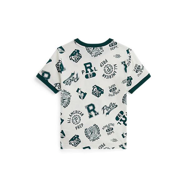 폴로 키즈 남아 2-7세 코튼 저지 그래픽 티(CWPOTSHB8021171999)