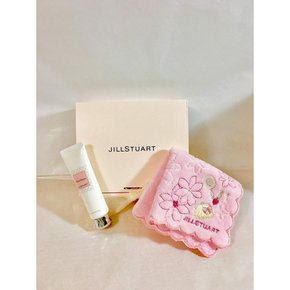 JILL STUART (질 스튜어트) 손수건 & 핸드 크림 선물 세트