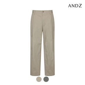 원턱 와이드핏 히든밴딩 코튼 팬츠_BZD2PP1202