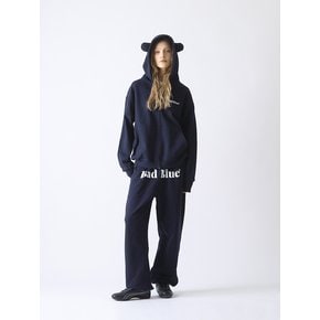 Bear Ear Zipup Hoodie Navy