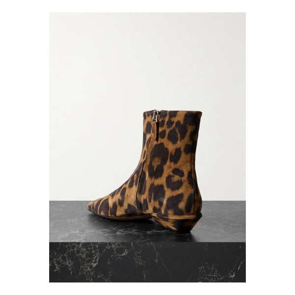 베티나 레오파드 프린트 스웨이드 앵클 부츠 1647597350927129