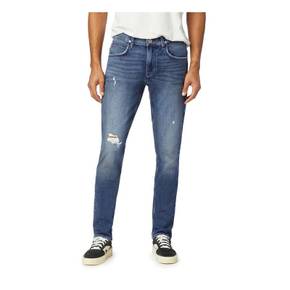 Hudson Zev Mens Ripped Dark Wash Skinny Jeans