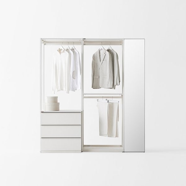 뉴로브 드레스룸 세트 196cm (컬러 택1)