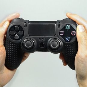 PS4 듀얼쇼크 컨트롤러 실리콘 커버 흠집 보호 케이스