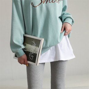 트임 레이어드 스커트 옆트임티셔츠 레이어드티셔츠_P072351767