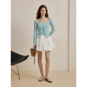 YY_Suspender top and cardigan set_BLUE