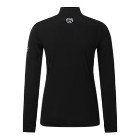 (최초가118,000원)[23 SUMMER] 블랙 여성 모크넥 로고 냉감 티셔츠 522C2TS953