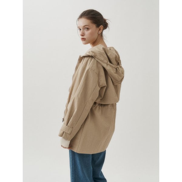 허리 스트링 후드 야상 점퍼_DW5SM481