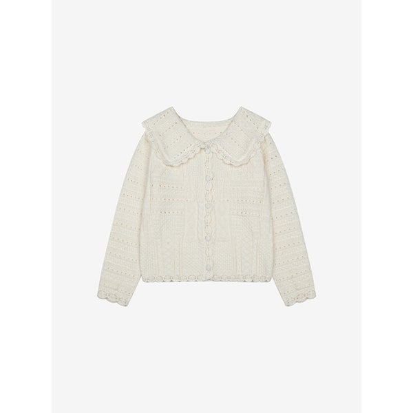 빅카라 펀칭 니트 가디건 (TLCCI2929)