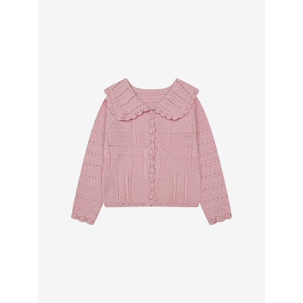 빅카라 펀칭 니트 가디건 (TLCCI2929)