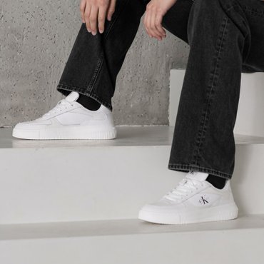Calvin Klein Jeans ACC 남성 말모 메타 스니커즈(YM01327-0K4)