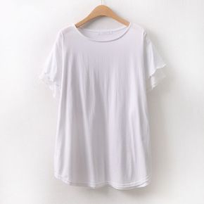 쉬폰윙소매반팔티 ZY5845M506 빅사이즈_P397146137