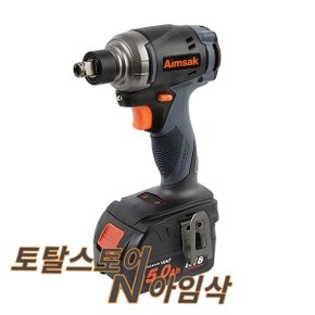 아임삭 임팩트렌치드라이버 18V 배터리2개 BL18X705 전동공구