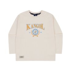 [강남]바시티 빅 로고 포인트 티셔츠 QC 0004 오프 화이트 (AQCCRT00040OW)