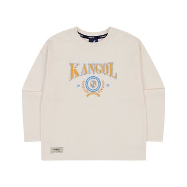 캉골키즈 [강남]바시티 빅 로고 포인트 티셔츠 QC 0004 오프 화이트 (AQCCRT00040OW)