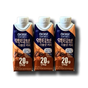 하이뮨 프로틴 밸런스 액티브 더블샷 커피 제로 250ml 18개 1박스_WB