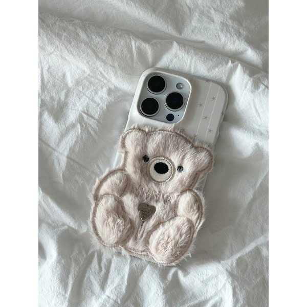 SUN CASE PATCH COZY BEAR IVORY