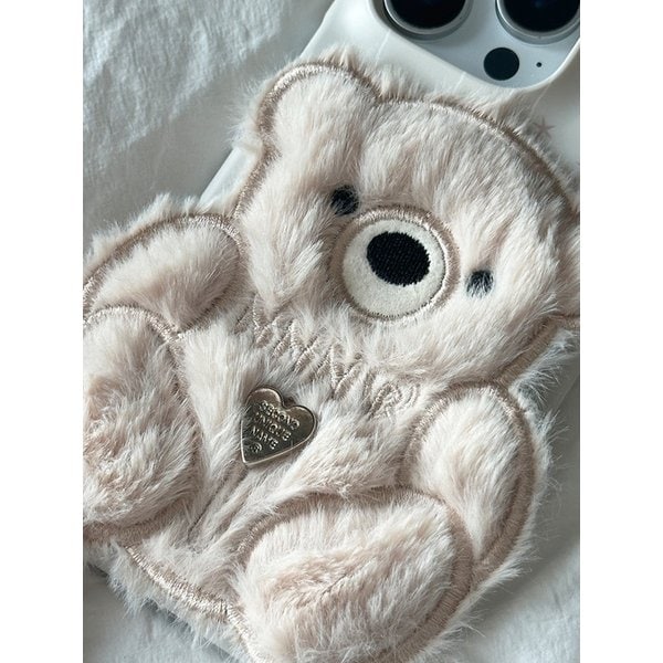 SUN CASE PATCH COZY BEAR IVORY