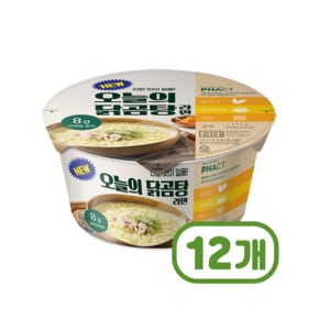 NEW 오늘의닭곰탕 컵라면 큰컵사발면 111g x 12개