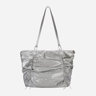 KWANI Deborah Ruched Bag Silver