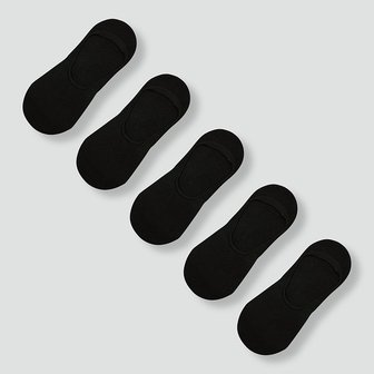 JAJU 여 코튼 미들컷 페이크 삭스 5족 J145903001099