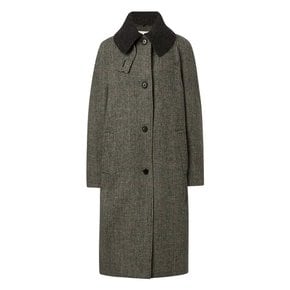 [헤지스 여성] [[24FW]] HSCO4D773K1 [HARRIS TWEED] 맥코트 라이트카키