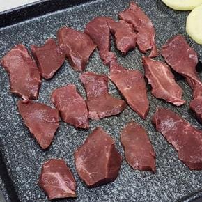 급냉 한우 염통 200g 냉동 한우 생염통 생 소 염통 구이 소부산물 소특수부위 한 (S46430675)