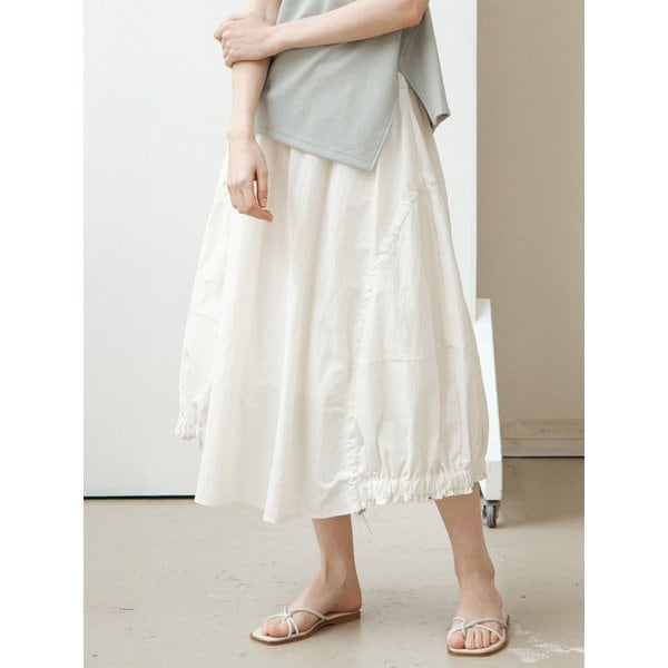 스트링 벌룬 스커트