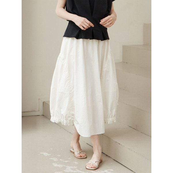 스트링 벌룬 스커트