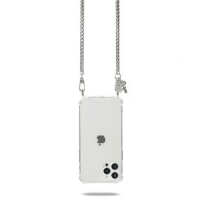 NEW 486 SILVER CHAIN PHONE CASE CROSS