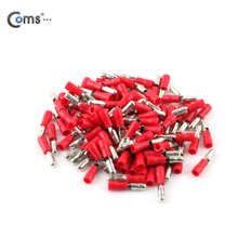  [T1824] Coms Bullet 터미널(100pcs), MPD 1.25-156, 빨강, Male