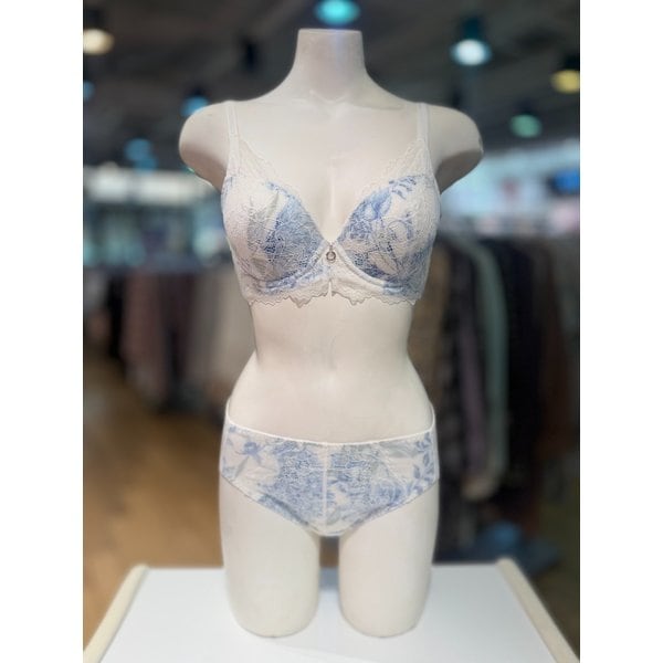 [파주점] 소프트와이어 자가드 레이스 몰드 브라 햄팬티세트 BR0801A,BP0801P