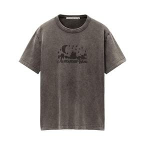 24FW 알렉산더 왕 반팔 티셔츠 UCC3241708 096A WASHED CHARCOAL