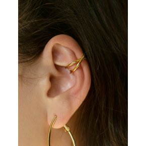 X line circle earcuff (2colors)