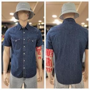 클래식 웨스턴 반팔데님셔츠 86626-12 (S33260735)