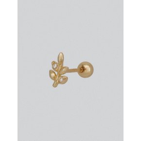 14k leaf cubic piercing