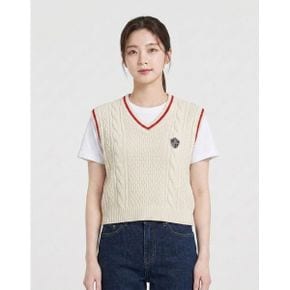 브이넥 꽈배기패턴 니트베스트 RB35KVBM60Z_P415388341